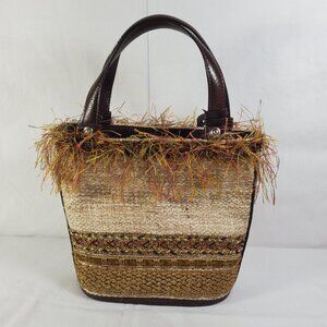 Brighton Limited Edition Retired Leather & Fabric handbag